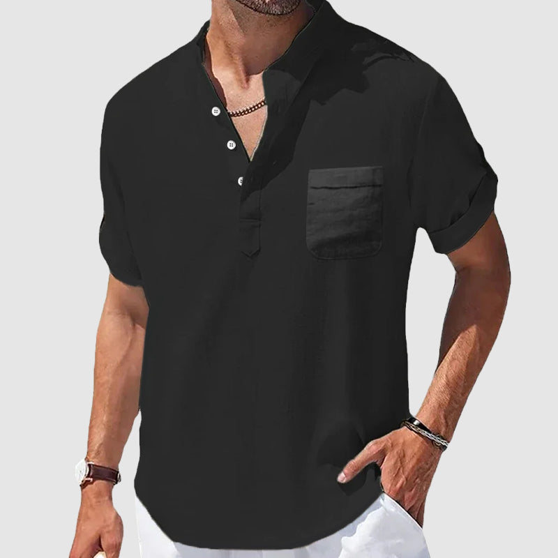 Women's Roberto Russo Sunwalk Henley Shirt | Material: Cotton 4