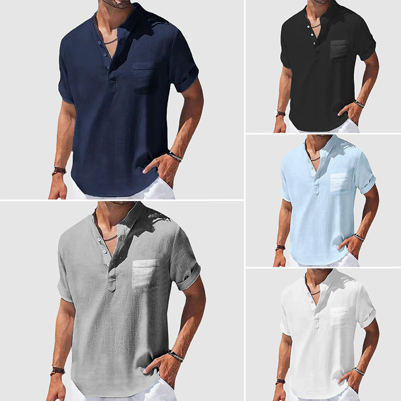 Women's Roberto Russo Sunwalk Henley Shirt | Material: Cotton 5