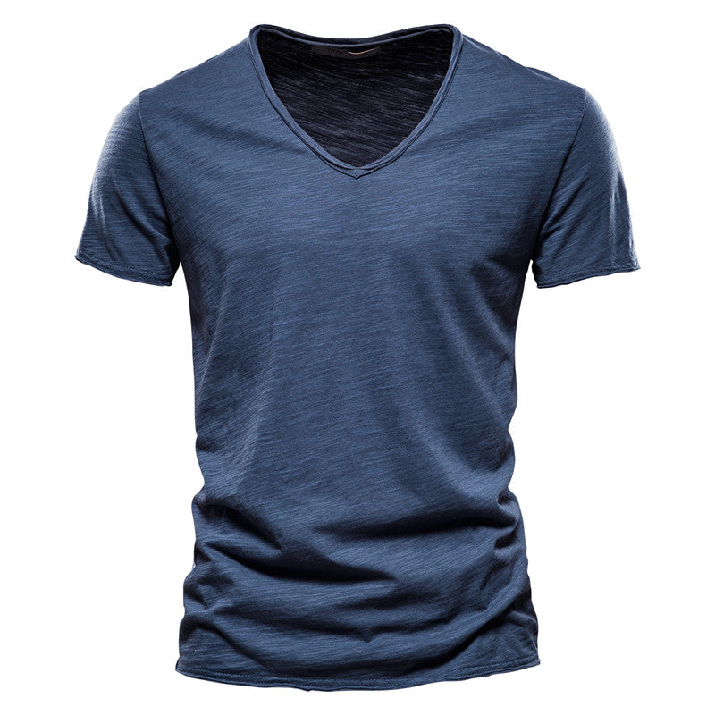 Women's Roberto Russo V-Neck Cotton T-Shirt | Fit: Slim fit cut 0