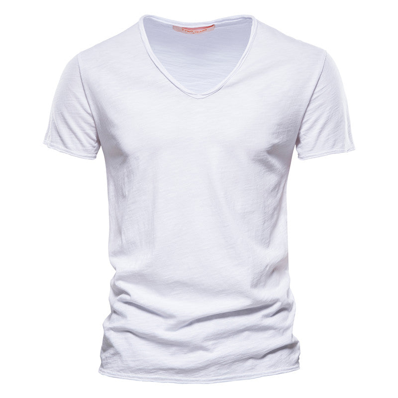 Women's Roberto Russo V-Neck Cotton T-Shirt | Fit: Slim fit cut 2