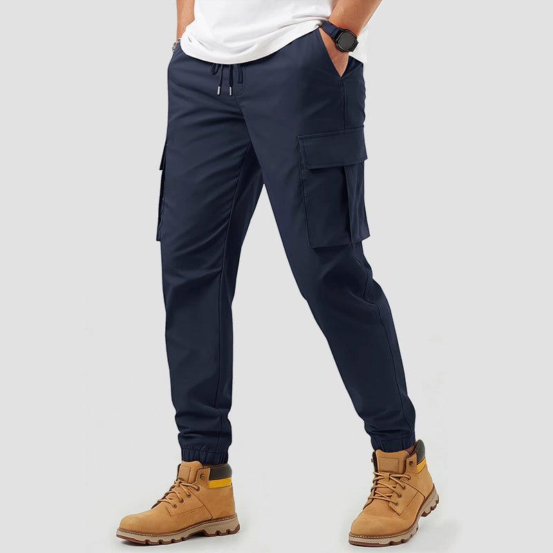 Women's Roberto Russo Water-Repellent Hiking Cargo Pants | Waist: Elastic waistband with adjustable drawstrin 0