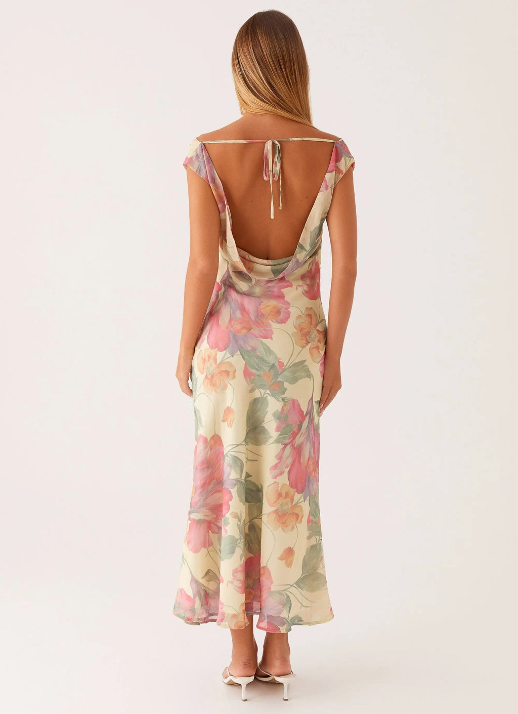 Women's Role Model | Maxi Dress with Back Tie & Exclusive Print | Elegant Style for Sophisticated Moments - Women's | Ti 3