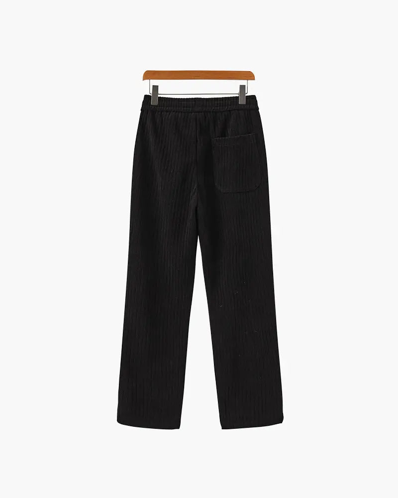 Women's Roman Velvet Pantalon | Material: Look of thickened corduroy for warmth an 1