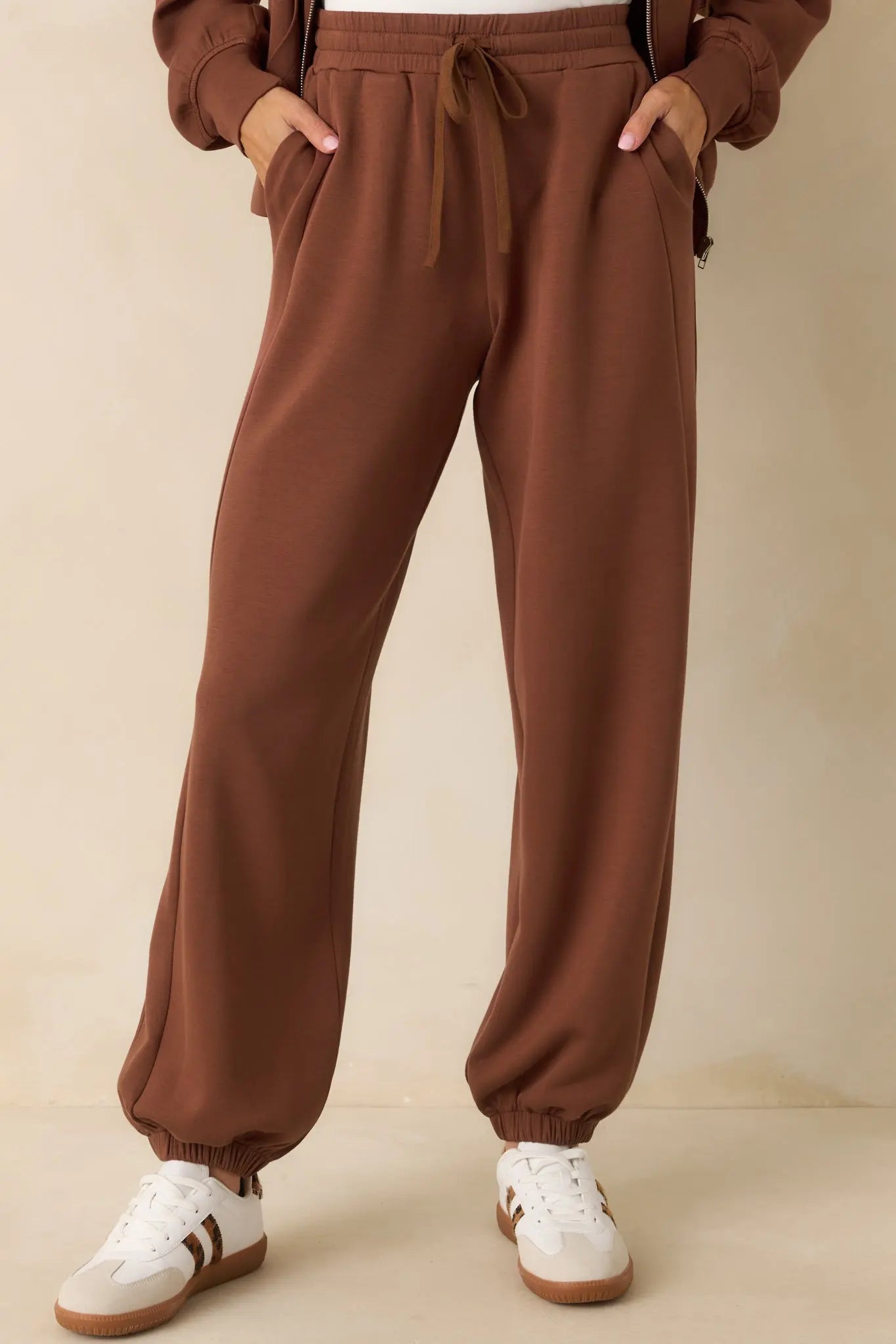 Women's Running Errands Brown Joggers | 46% Rayon 0