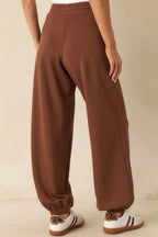 Women's Running Errands Brown Joggers | 46% Rayon 5