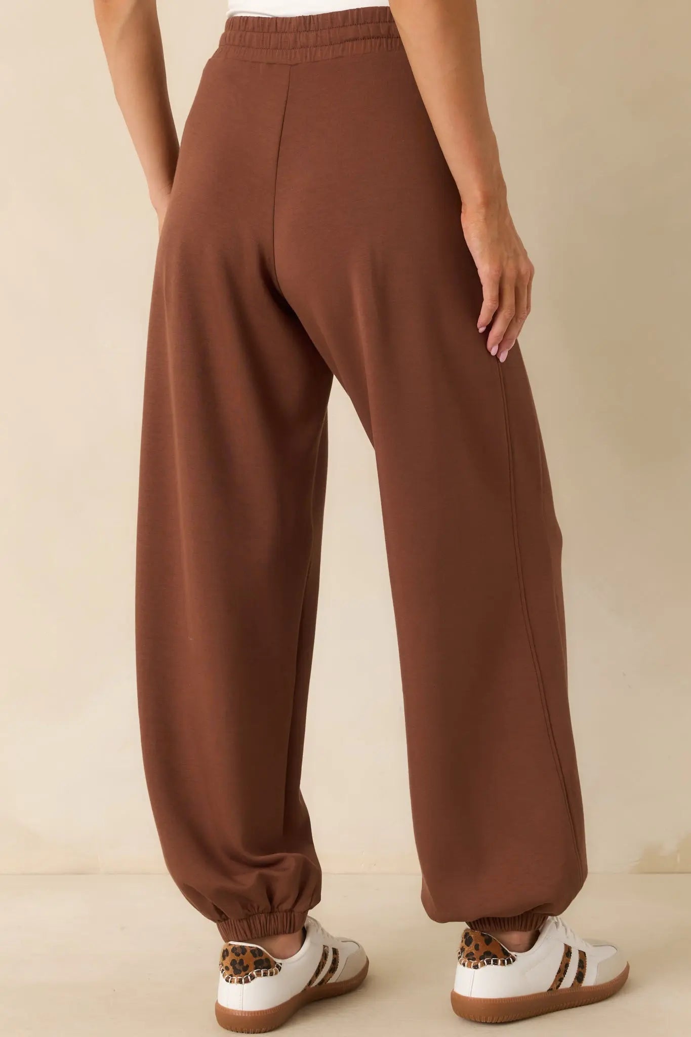 Women's Running Errands Brown Joggers | 46% Rayon 5