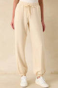 Women's Running Errands Ecru Beige Joggers | 46% Rayon 0