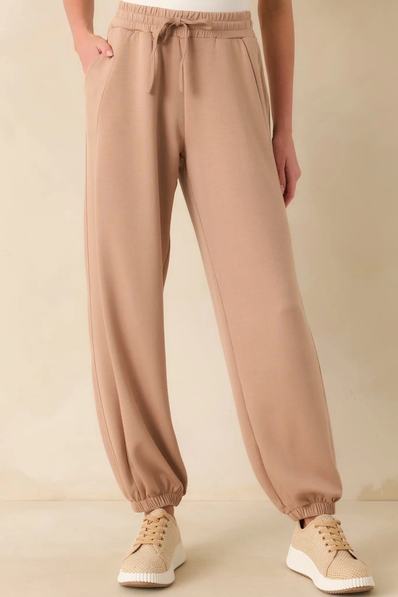 Women's Running Errands Tan Joggers | 46% Rayon 0