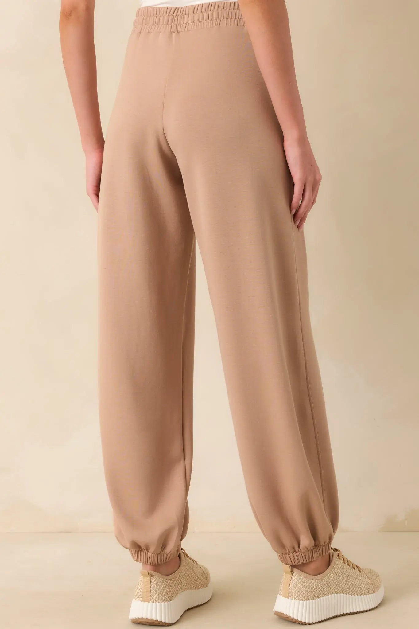 Women's Running Errands Tan Joggers | 46% Rayon 4