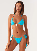 Women's Saga Collection | High Waisted Bikini Bottoms with Ruched Waistband | Stylish Swimwear for Effortless Beach Days 5
