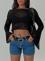 Women's Saldana Shorts Mid Blue Denim | Mid-rise denim Shorts 7
