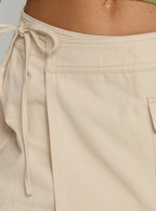 Women's Samarie Cargo Mini Skirt Concrete | Cargo mini skirt with wrap detail & mid-rise fit 5