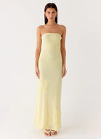 Women's Sassafras Collection | Strapless Maxi Dress with Beaded Flower Design | Elegant Evening Wear for Unforgettable N 4
