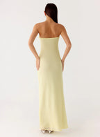 Women's Sassafras Collection | Strapless Maxi Dress with Beaded Flower Design | Elegant Evening Wear for Unforgettable N 6