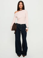 Women's Serenitia Mid Rise Relaxed Jeans Dark Raw Wash | Denim jeans with a mid-rise relaxed fit & straight 3