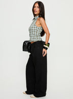 Women's Serenitia Mid Rise Relaxed Jeans Jet Black | Denim jeans with a mid-rise relaxed fit & wide leg 3