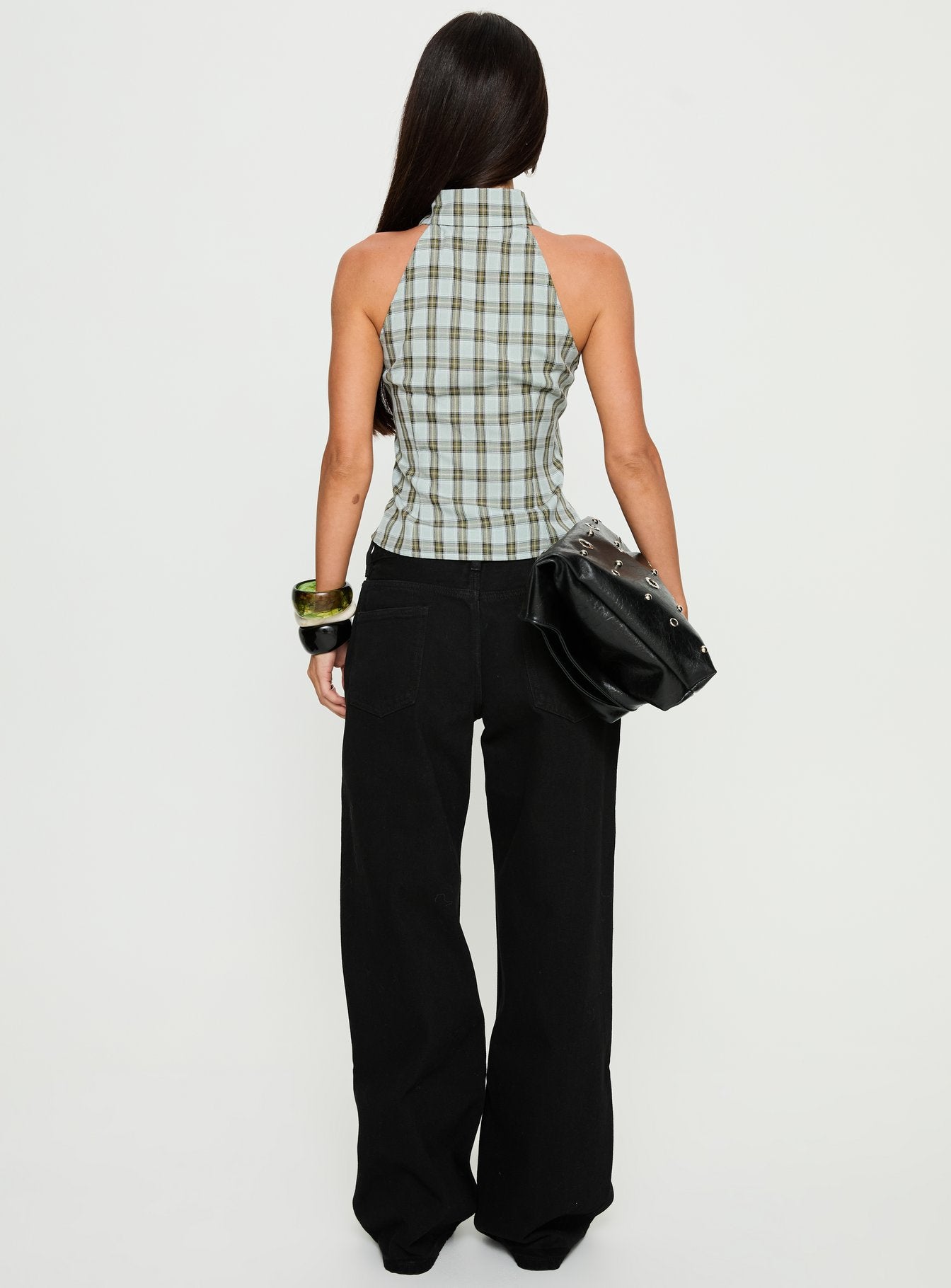 Women's Serenitia Mid Rise Relaxed Jeans Jet Black | Denim jeans with a mid-rise relaxed fit & wide leg 4