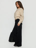 Women's Slow Ride Mid Rise Bootleg Belted Jeans Washed Black | Denim jeans with a mid-rise fit & bootleg cut 3