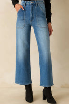 Women's Something Amazing Medium Wash Wide Leg Jeans | 93% Cotton 0