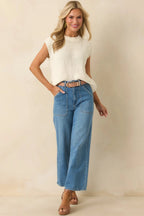Women's Something Amazing Medium Wash Wide Leg Jeans | 93% Cotton 7