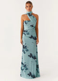 Women's Songbird Collection | Floral Maxi Dress with Strapless Neckline | Elegant Long Dresses for Effortless Style - Wo 0