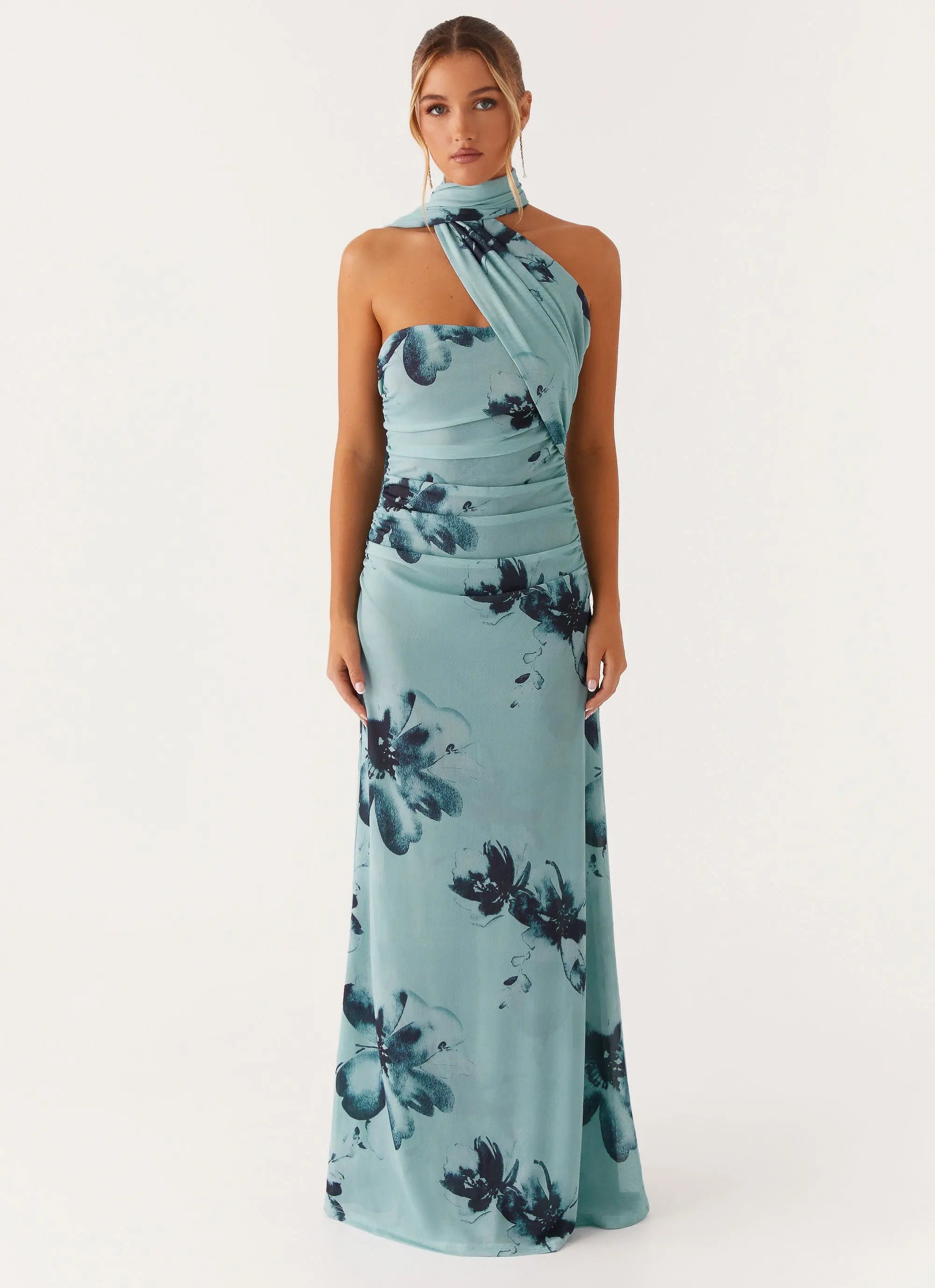 Women's Songbird Collection | Floral Maxi Dress with Strapless Neckline | Elegant Long Dresses for Effortless Style - Wo 0