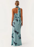 Women's Songbird Collection | Floral Maxi Dress with Strapless Neckline | Elegant Long Dresses for Effortless Style - Wo 2