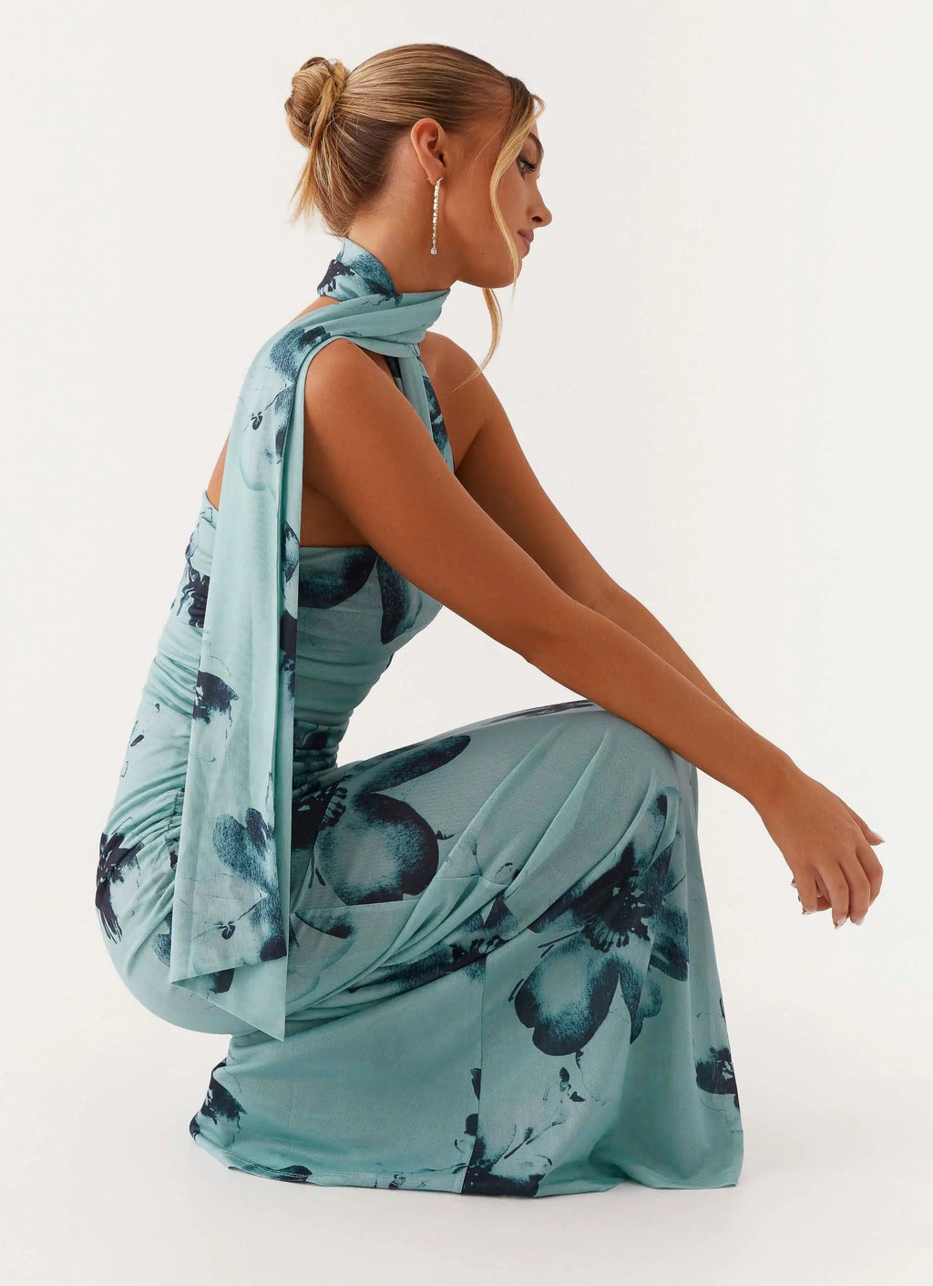 Women's Songbird Collection | Floral Maxi Dress with Strapless Neckline | Elegant Long Dresses for Effortless Style - Wo 4
