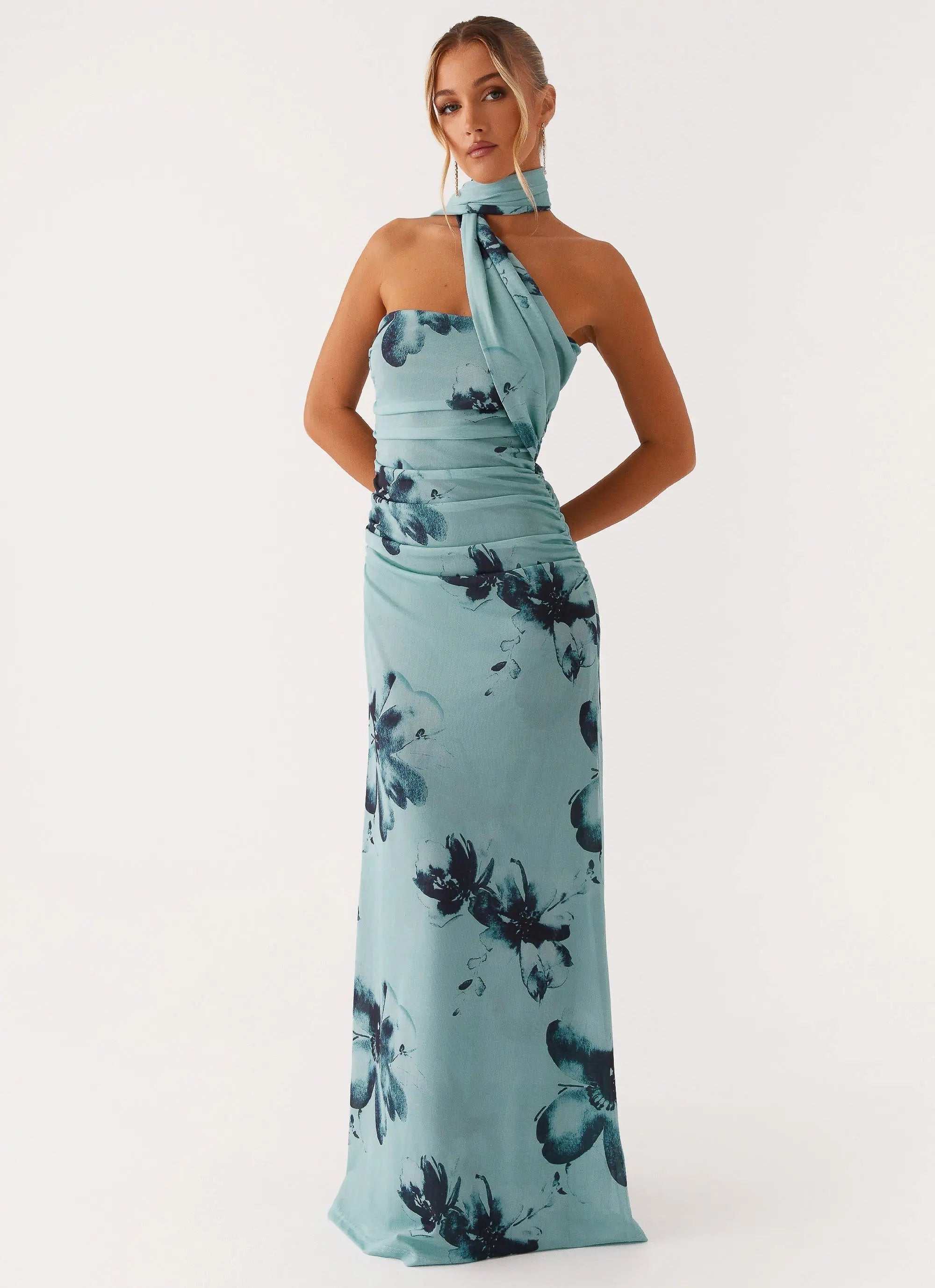Women's Songbird Collection | Floral Maxi Dress with Strapless Neckline | Elegant Long Dresses for Effortless Style - Wo 5