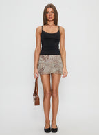 Women's Sonsie Mini Skirt Leopard | Mini skirt in leopard print 6
