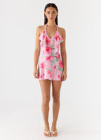 Sophie | Elegant Sequin Halter Mini Dress for Wedding Guests 3