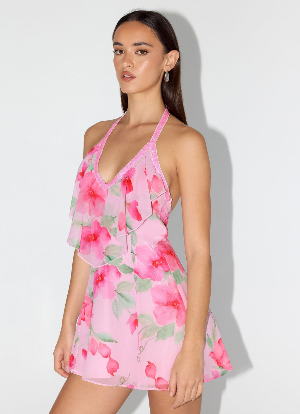 Sophie | Elegant Sequin Halter Mini Dress for Wedding Guests 4