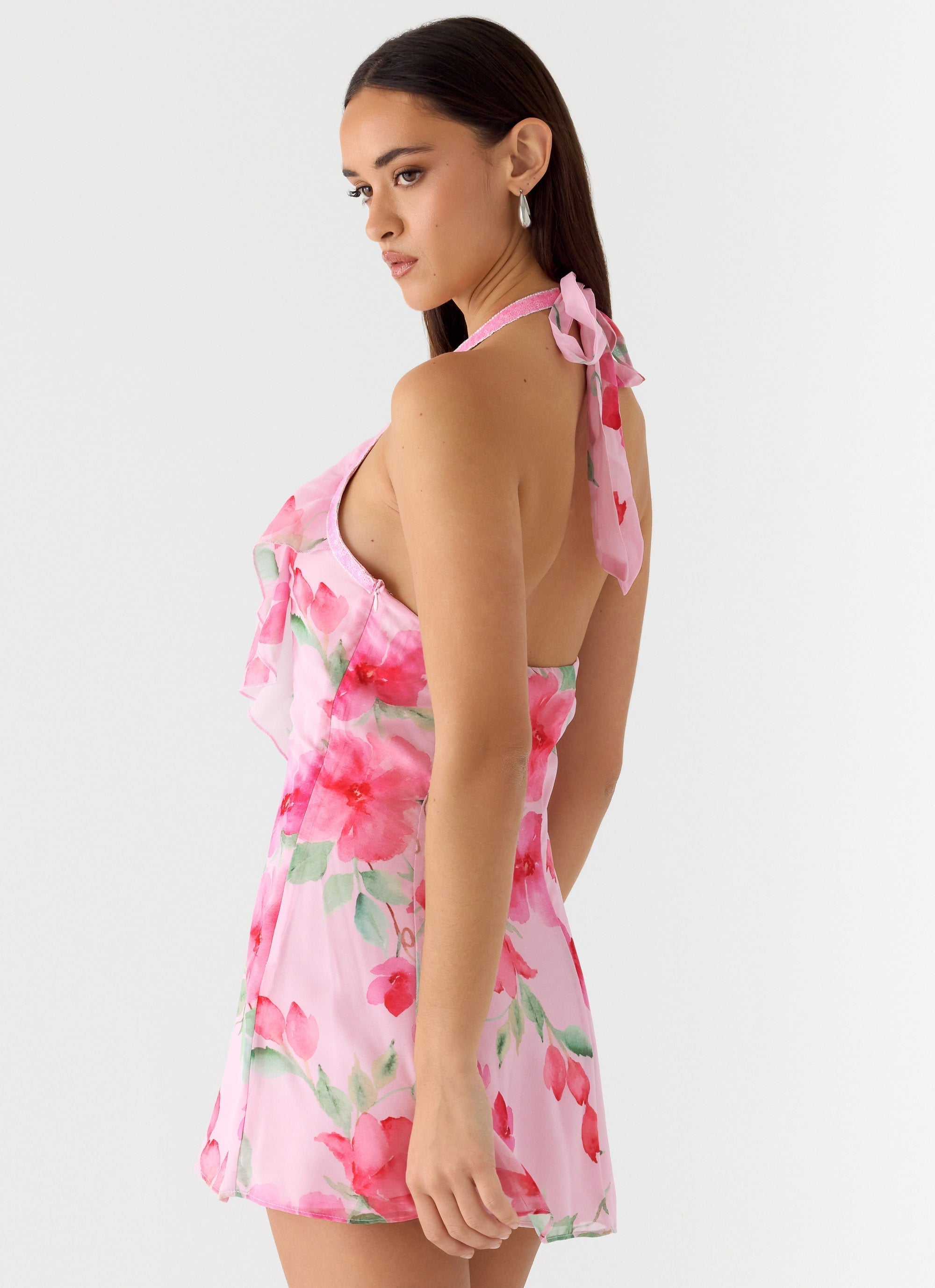Sophie | Elegant Sequin Halter Mini Dress for Wedding Guests 5