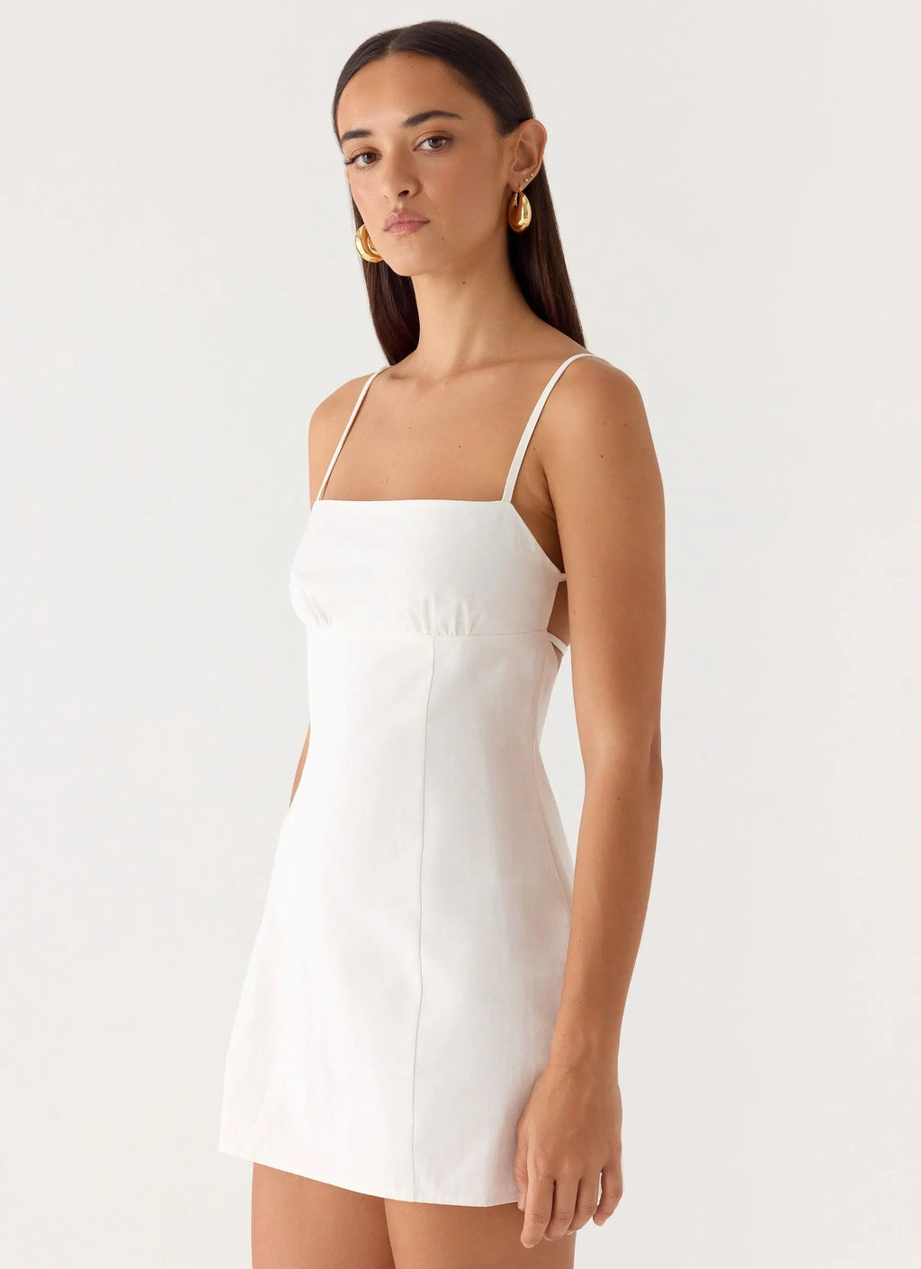 Women's Stermo| Mini Dress with Adjustable Straps & Bust Gathering | Flattering Fit for Day-to-Night Wear - Women's | Mi 0