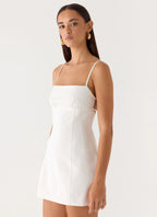 Women's Stermo| Mini Dress with Adjustable Straps & Bust Gathering | Flattering Fit for Day-to-Night Wear - Women's | Mi 0