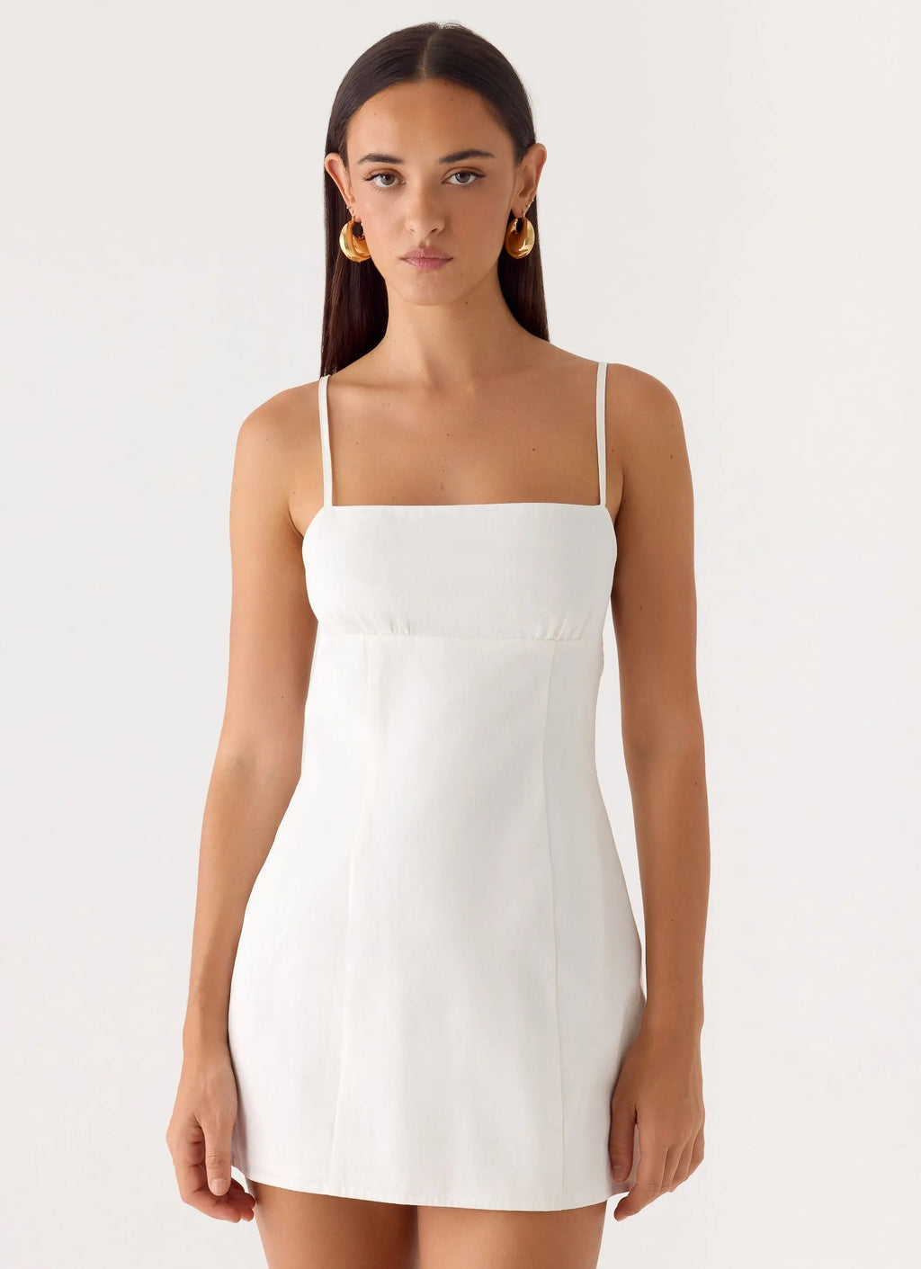 Women's Stermo| Mini Dress with Adjustable Straps & Bust Gathering | Flattering Fit for Day-to-Night Wear - Women's | Mi 4