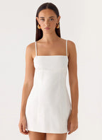 Women's Stermo| Mini Dress with Adjustable Straps & Bust Gathering | Flattering Fit for Day-to-Night Wear - Women's | Mi 4