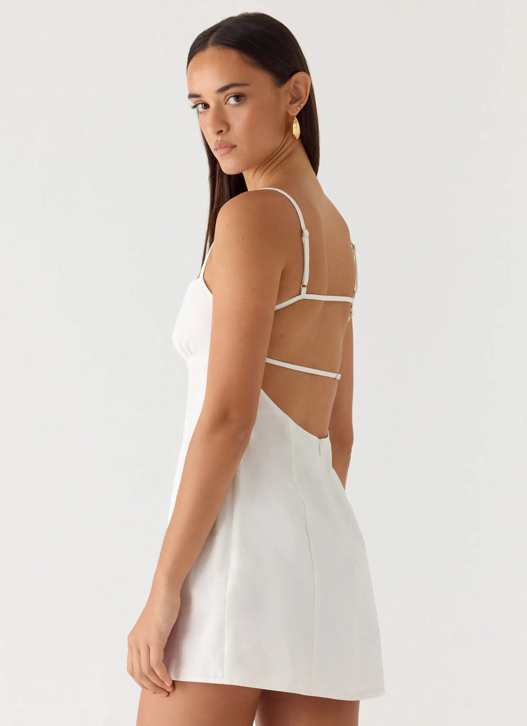 Women's Stermo| Mini Dress with Adjustable Straps & Bust Gathering | Flattering Fit for Day-to-Night Wear - Women's | Mi 5
