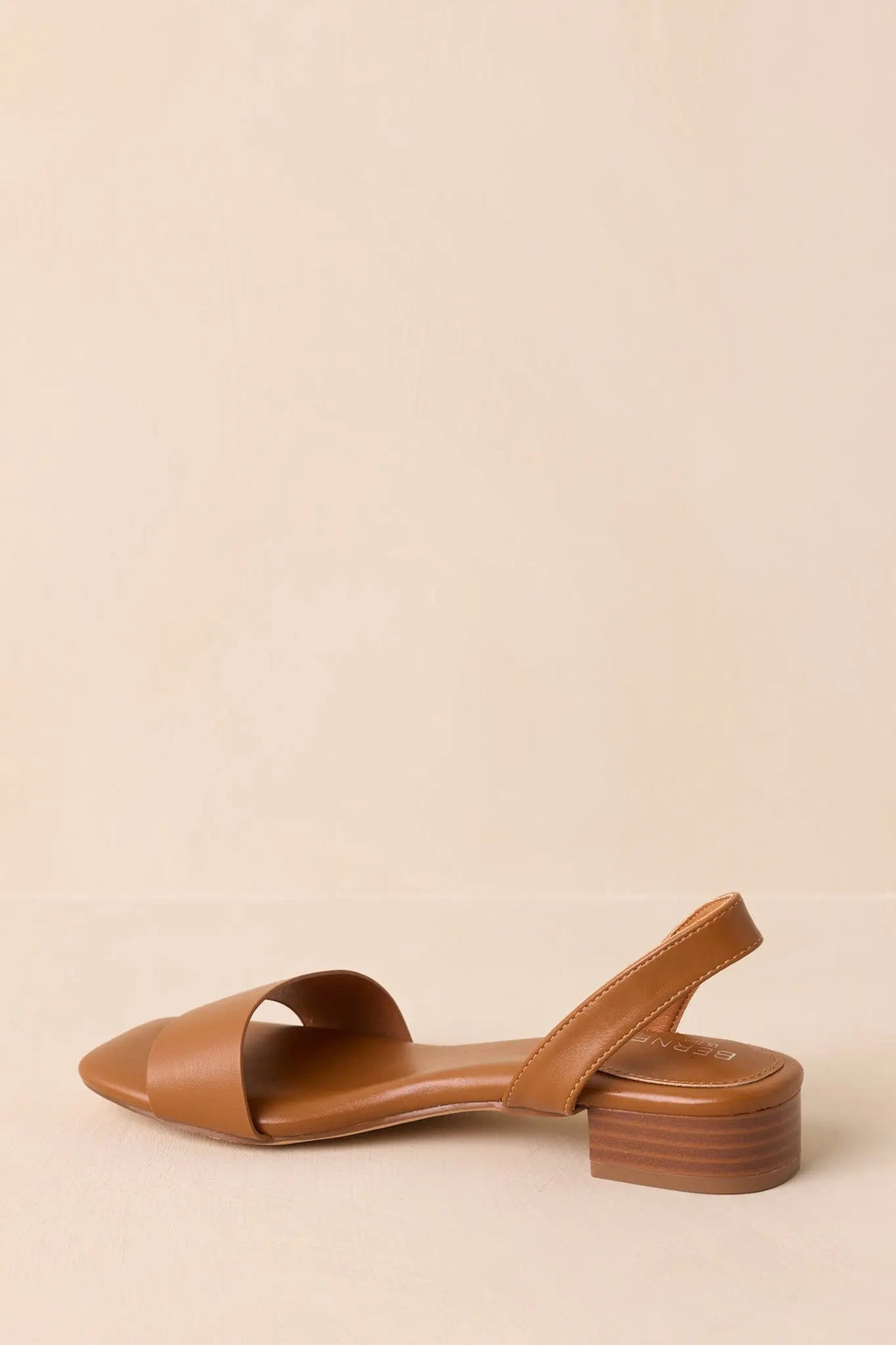 Women's Take It Slow Caramel Brown Faux Leather Sandals | All Man Made Materials 5