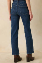 Women's The Daily Edit Dark Wash Straight Leg Jeans | 92% Cotton 4