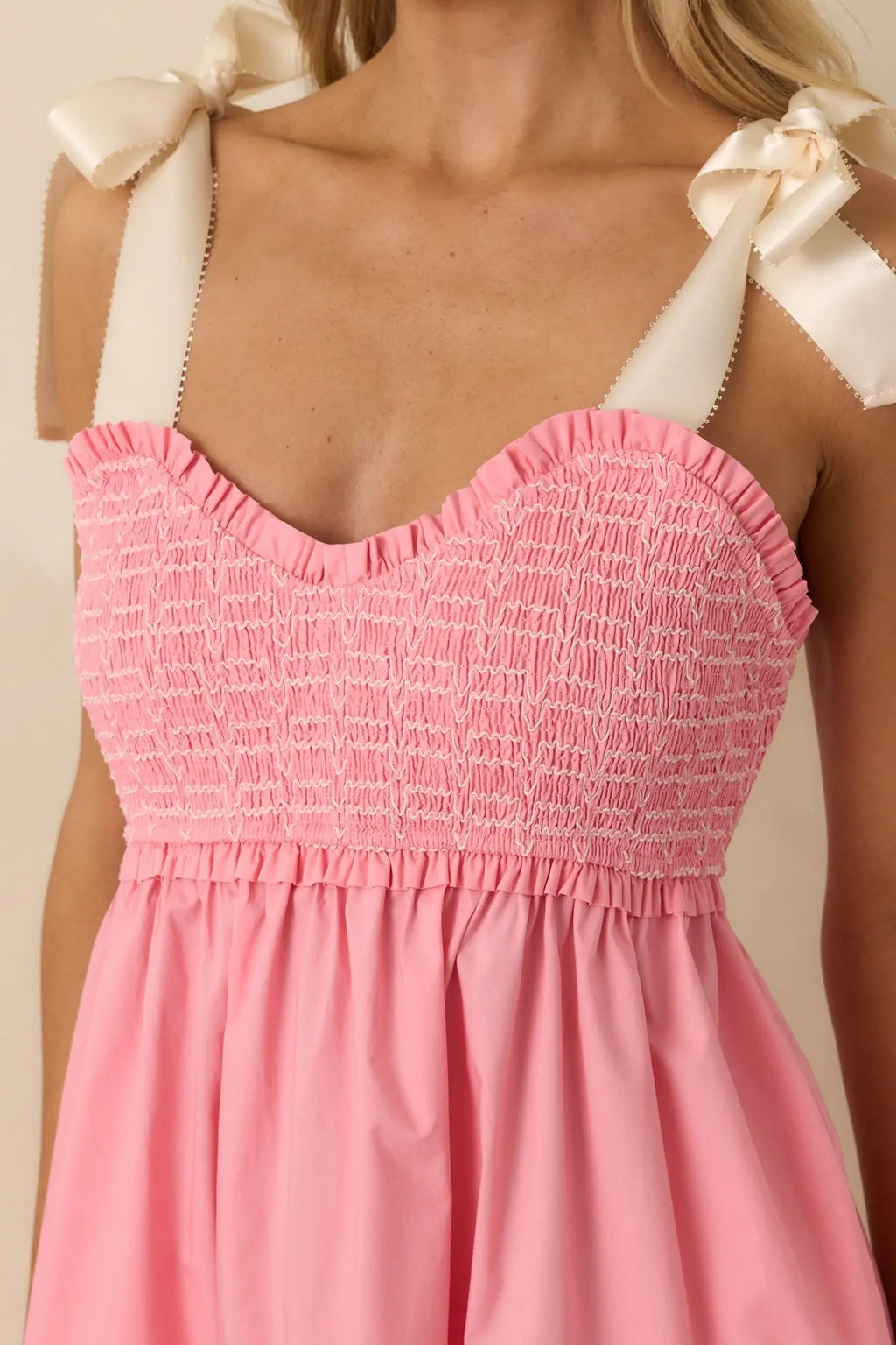 Women's The Felicity Pink Coral Cotton Midi Dress | 100% Cotton 1