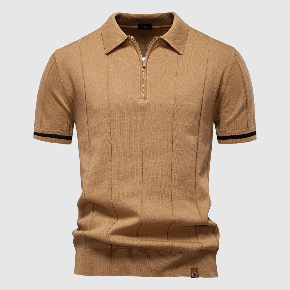 Women's Theodore Willow MetroZip Polo Shirt | Material: Breathable polyester-viscose blend 0