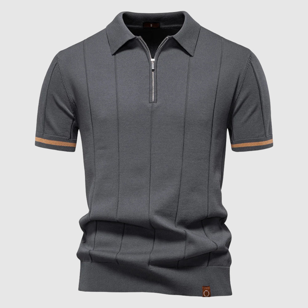 Women's Theodore Willow MetroZip Polo Shirt | Material: Breathable polyester-viscose blend 3