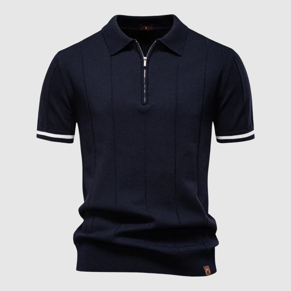 Women's Theodore Willow MetroZip Polo Shirt | Material: Breathable polyester-viscose blend 4