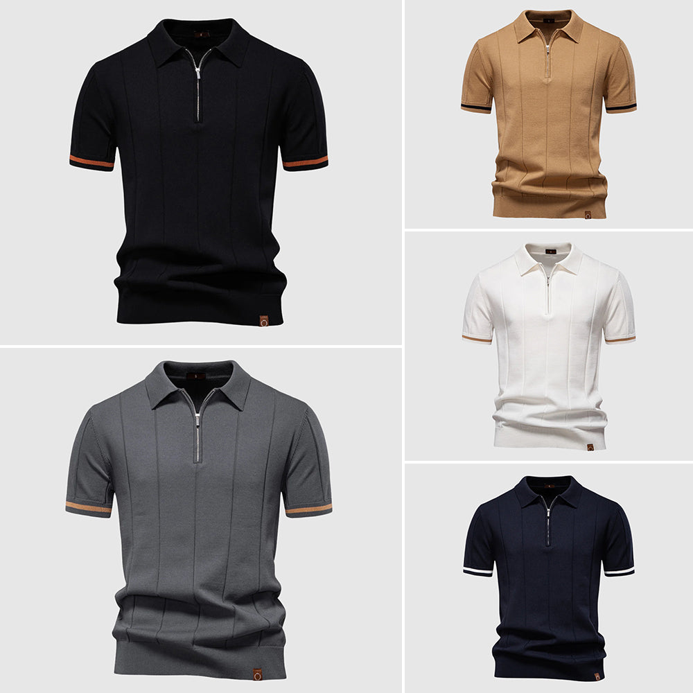 Women's Theodore Willow MetroZip Polo Shirt | Material: Breathable polyester-viscose blend 5