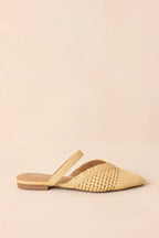 Women's There She Goes Natural Pointed-Toe Woven Raffia Mules | All Man Made Materials 3