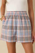 Women's Thoughtfully Yours Blue Multi Cotton Shorts | 100% Cotton 0