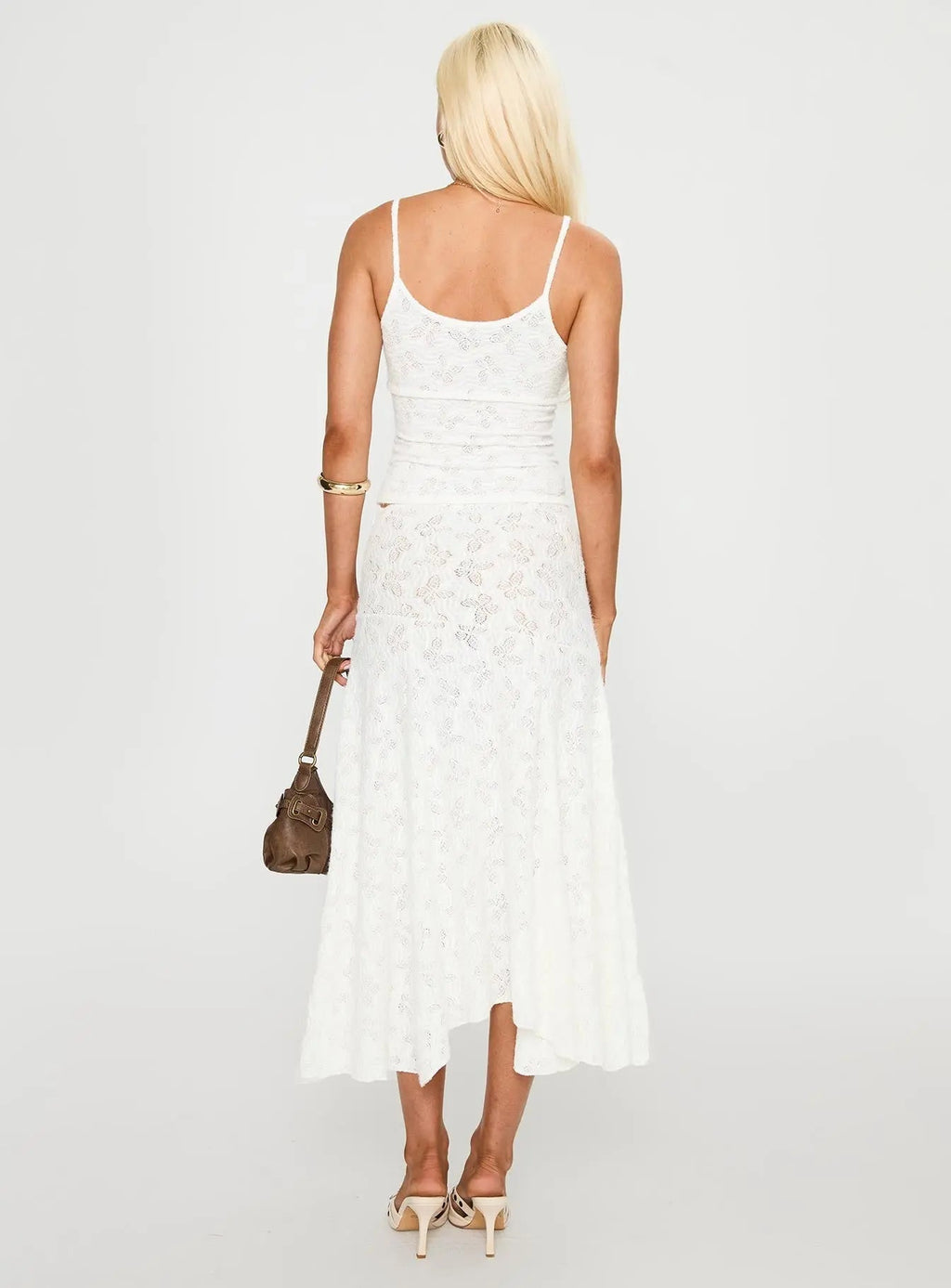 Women's Tidal Midi Skirt Foam | Textured Midi skirt 4