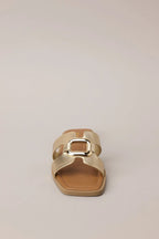 Women's Time After Time Gold Sandals | All Man Made Materials 4