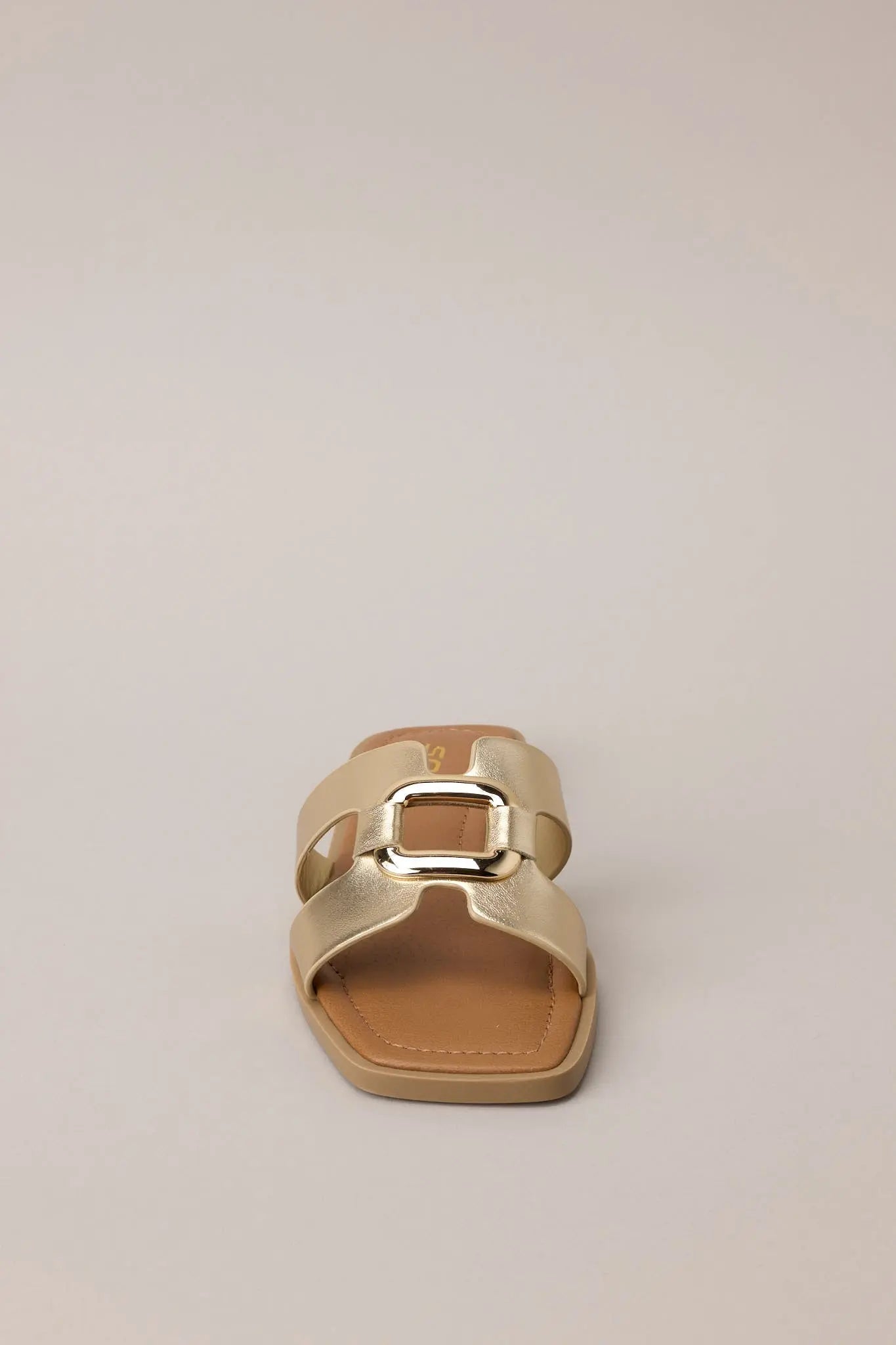 Women's Time After Time Gold Sandals | All Man Made Materials 4